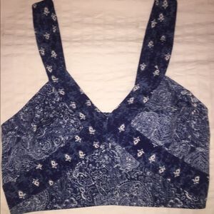 Blue Urban Outfitters Crop Top